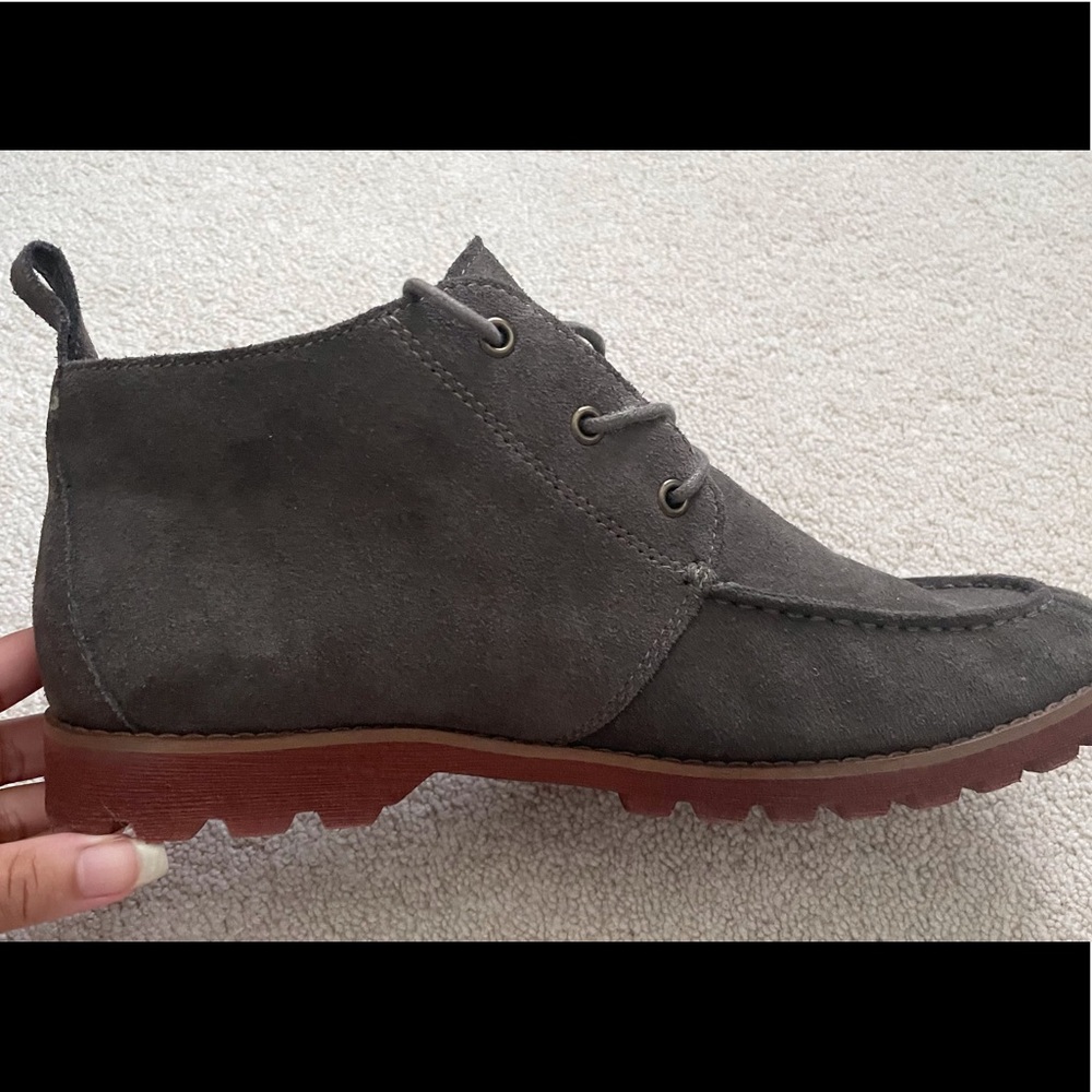 Suede Ankle High Boot